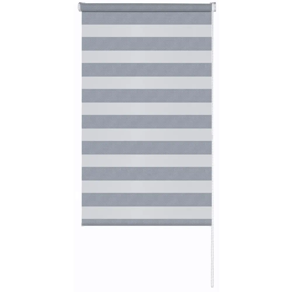 Рулонная штора день-ночь MIAMOZA Сиберия 80×160 см серая 89411396 STLM-1566069
