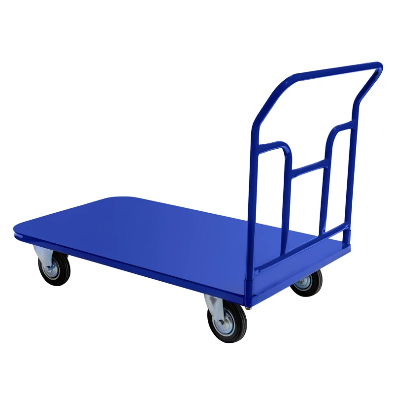 Тележка платформенная ТПТ (г/п 400 кг, 1000x600 мм, колеса черная резина 160 мм) Верстакофф 65-8874 - Вид №2