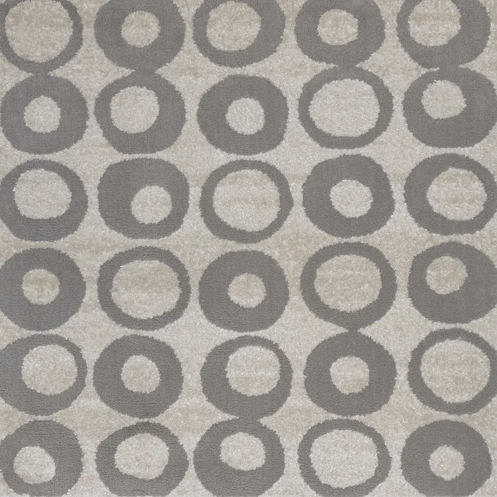 РОЯЛТАФТ Ковровое покрытие «Фризе Тач» с круговым узором, 3 м бежевое 89337431