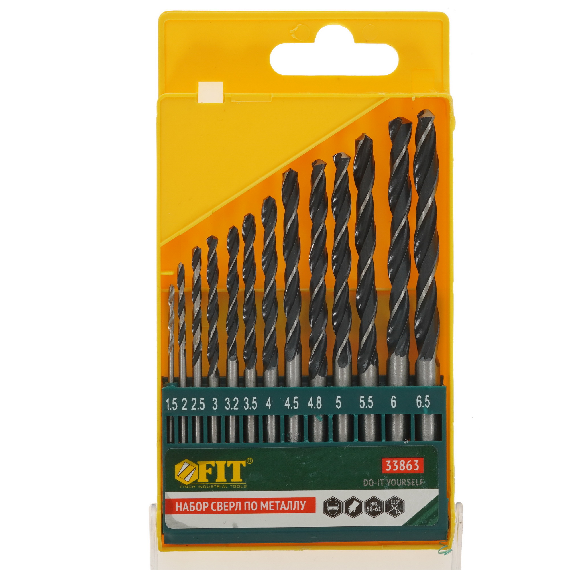 Набор сверл FIT 33863 9002741 STDN-0020336