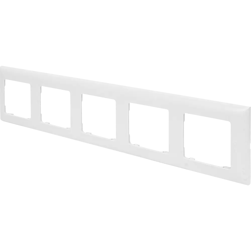 LEXMAN LILIAN Classic — универсальная рамка для розеток и выключателей, 5 постов, белый 86761673 STLM-0071385 - Вид №1