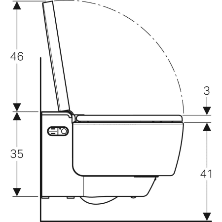 146.204.11.1 Подвесной унитаз настенный Белый Geberit  Германия  - Вид №4