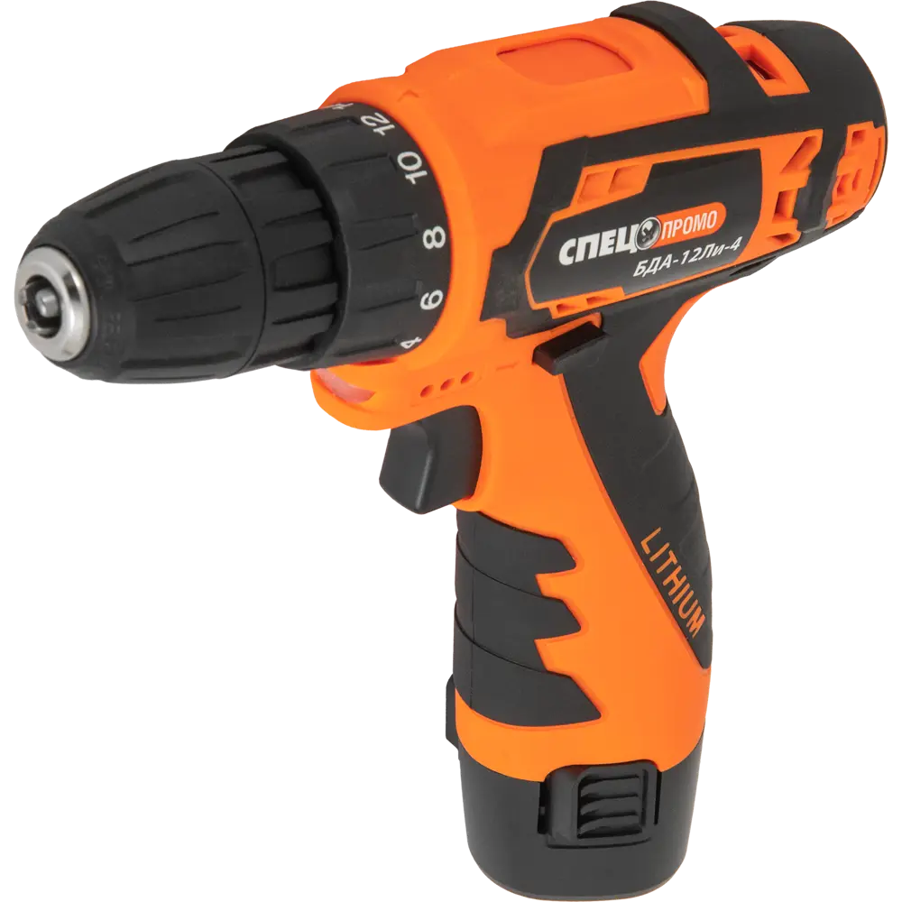 Дрель-шуруповерт аккумуляторная Спец БДА-12ЛИ-4 СПЕЦ-3707, 12 В Li-Ion 1.5 Ач STLM-2082920