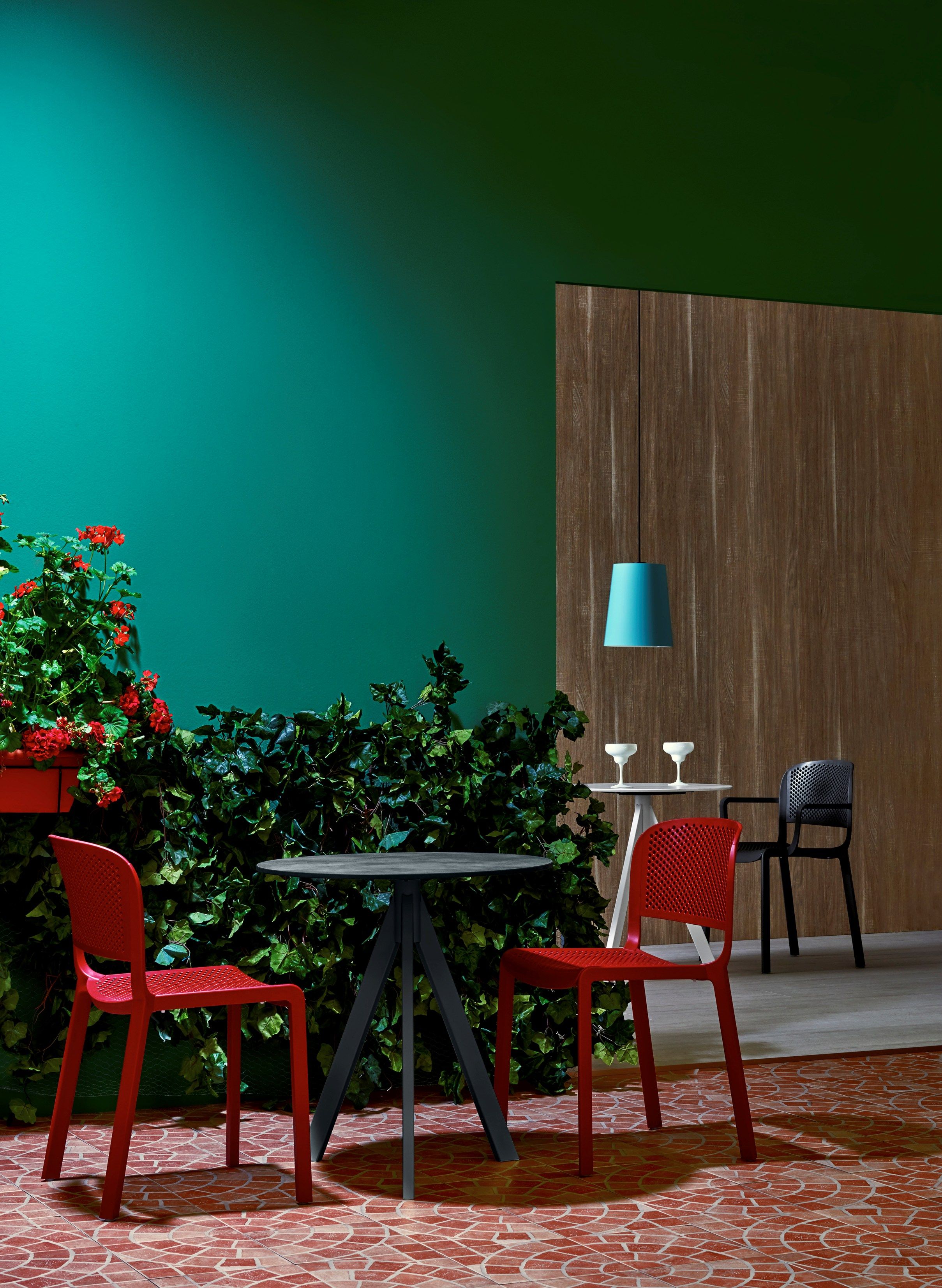 Стальной квадратный круглый стол для контракта Pedrali Arki-Base ARCH-00082540 - Вид №6