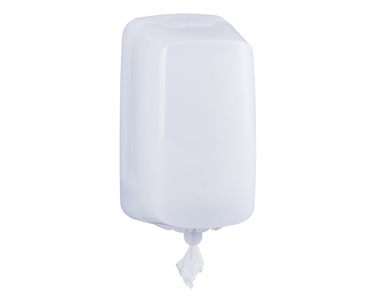 BHB701 Контейнер для туалетной бумаги или бумажных полотенец в рулонах HARMONY CENTER PULL, пластик, прозрачный белый Merida  - Вид №2