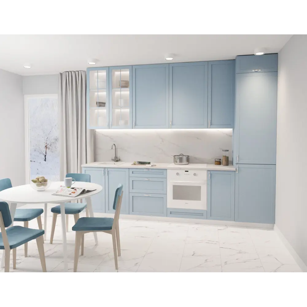 Фальшпанель для кухни Ньюпорт 37×102.4 см синий DELINIA ID 89340525 STLM-1572596 - Вид №1