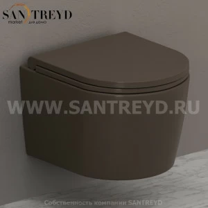 FOS06CS Подвесной унитаз настенный Коричневый Ceramica Globo FORTY3 Италия