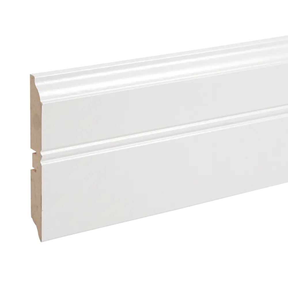 Santreyd Плинтус напольный МДФ белый 12 см - элегантное завершение интерьера 82402838 STLM-0026630