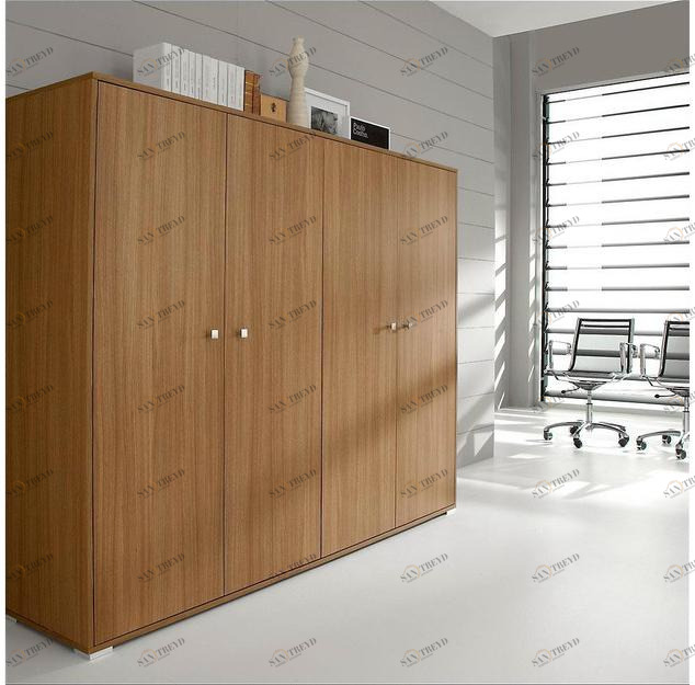 IFT Высокий офисный блок из фанерованной древесины с распашными дверями Pratiko sun-id-1502298