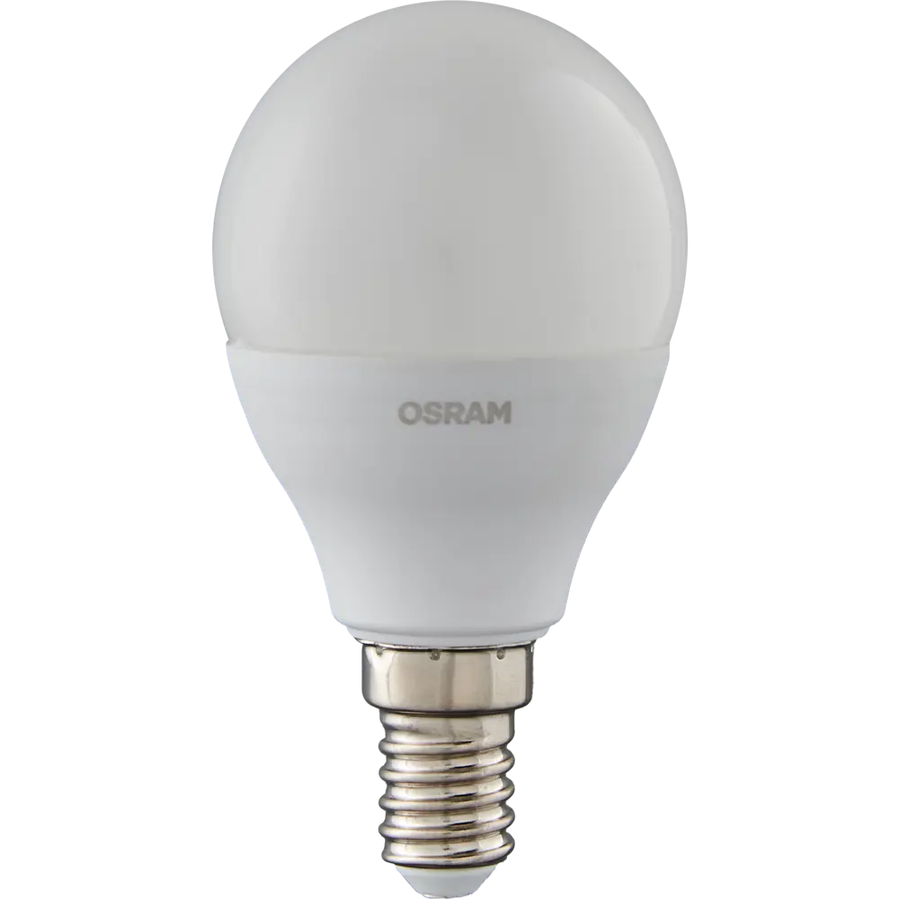 Лампа светодиодная Osram Antibacterial E14 220-240 В 7.5 Вт шар малый 806 лм холодный белый свет STLM-2198740 - Вид №1