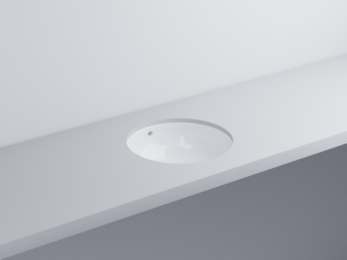 EJLASPT-BL Раковина Enjoy круглая встроенная под столешницу cielo Enjoy + Amedeo Ceramica Cielo