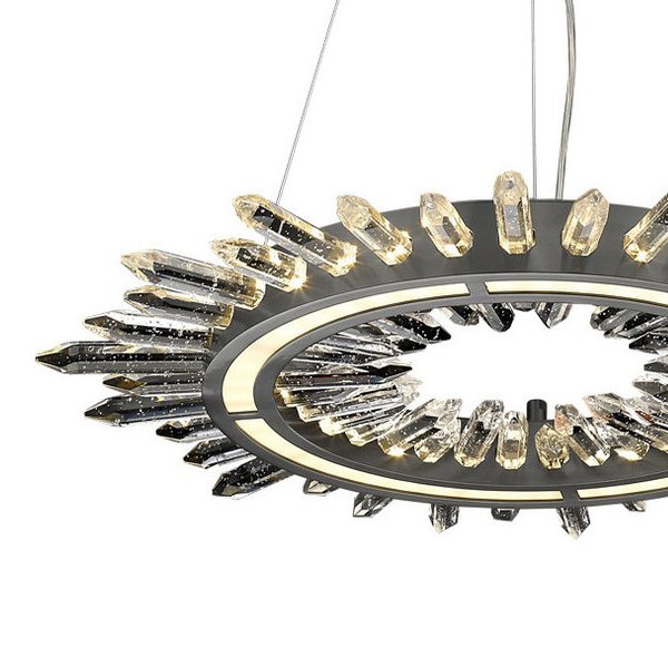 Люстра Aspen dark bronze от Delight Collection черная P98021L dark bronze DELIGHT COLLECTION ДИЗАЙНЕРСКИЕ 247075 Черный  - Вид №1