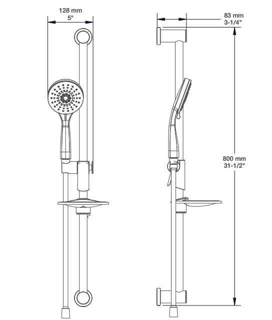 Термостатический набор для душа с душем BARIL Zip B66 ARCH-00139272 - Вид №5