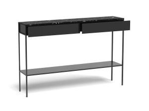 Прямоугольная мраморная консоль с ящиками