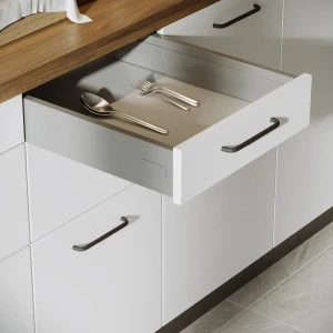 Ящик с плавным закрыванием 41.8x48x9.4 см Delinia D45/S МДФ цвет серый