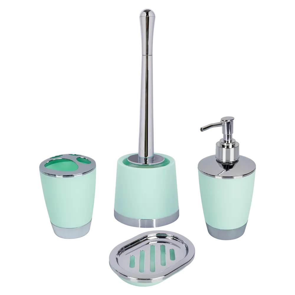 Мыльница Swensa Альма пластик цвет мятный STLM-2124514 - Вид №2