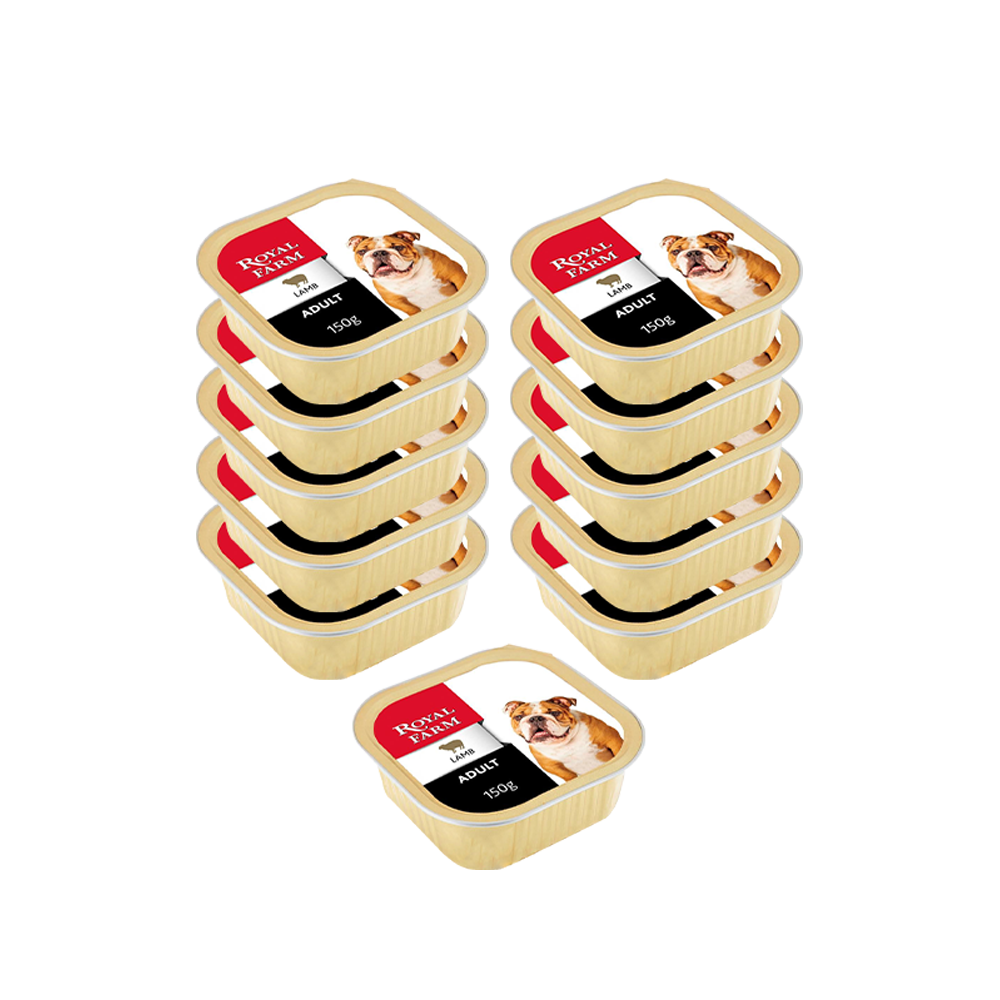 ПР0043294*11 Корм для собак ягненок конс. 150г (упаковка - 11 шт) ROYAL FARM 