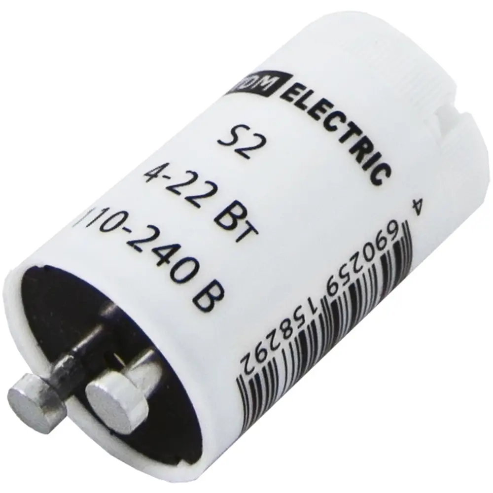 TDM ELECTRIC Стартер S2 для люминесцентных ламп 4-22Вт 14389555 STLM-0004877 - Вид №1