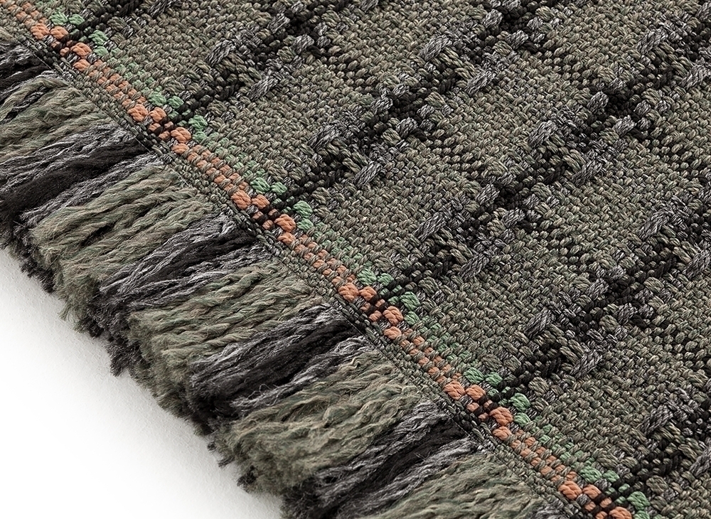 100018 Ковер GL Checks green 90x200 см GAN Garden Layers - Вид №1