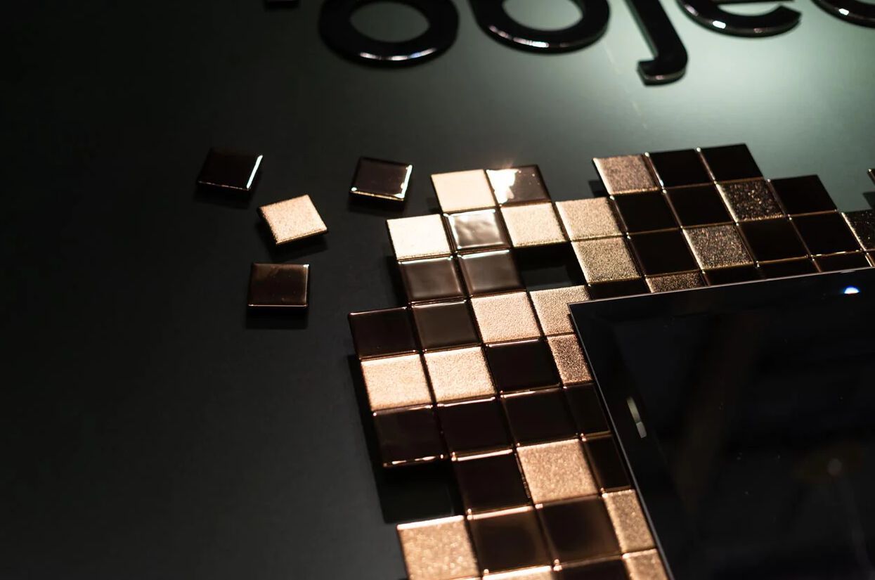 Прямоугольное стеклянное зеркало с рамой стены PlusObject Тетрис ARCH-00076019 - Вид №3