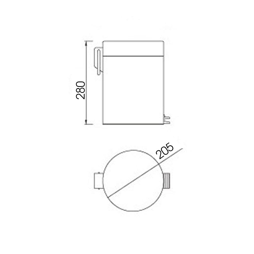 Контейнер для мусора Raiber RP101, 5л RP101 Santreyd  - Вид №2