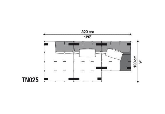 Секционный диван из ткани B&B Italia Tufty-Too ARCH-00095690 - Вид №15