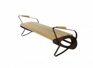 Euroform W Скамья из дерева с подлокотниками без спинки  1005