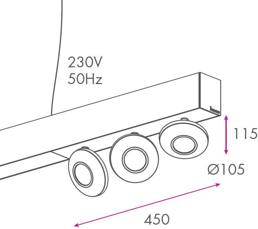 LUNOO Линейный световой профиль из термолакированного алюминия для точечных светильников L-way sun-id-1460771 - Вид №5