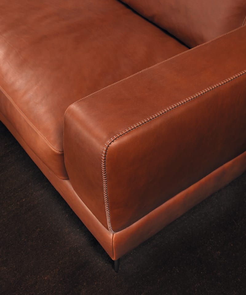 4-местный кожаный диван Borzalino ARCH-00048696 - Вид №6