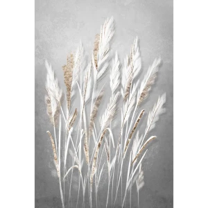 Картина на холсте Белая трава 40x60 см