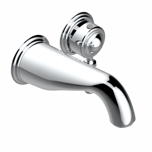 G08-6541B Trim only for Built-in basin mixer with spout (two x 1/2'' inlets and one 1/2'' outlet), without waste Thg-paris Pompadour Матовый никель