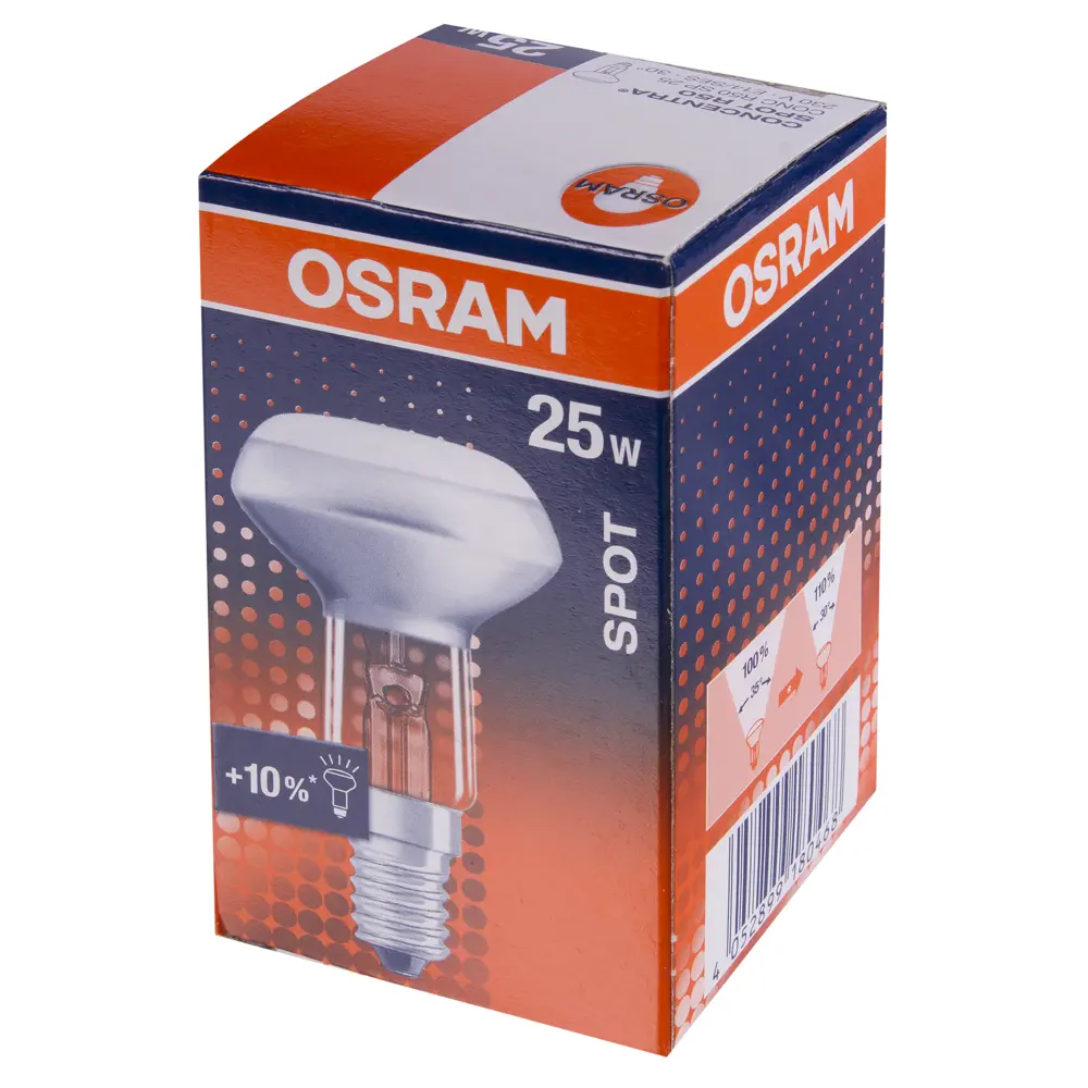 Лампа накаливания Osram спот R50 E14 25 Вт свет тёплый белый 11963988 STLM-2209477  - Вид №1