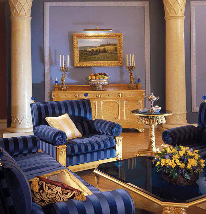 Кресло  COLOMBOSTILE 0802 PL-B-N CLASSICO