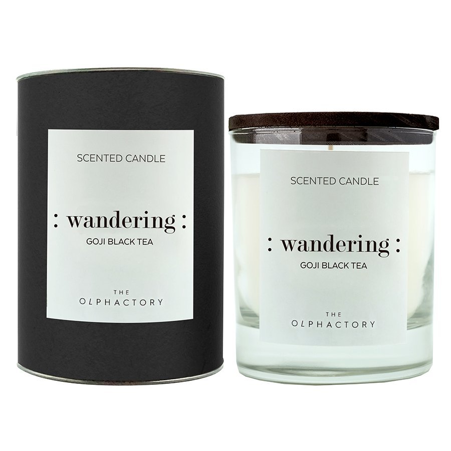 Свеча ароматическая The Olphactory Wandering Black "Ягоды годжи" AMBIENTAIR  00-3894994 Белый  - Вид №1