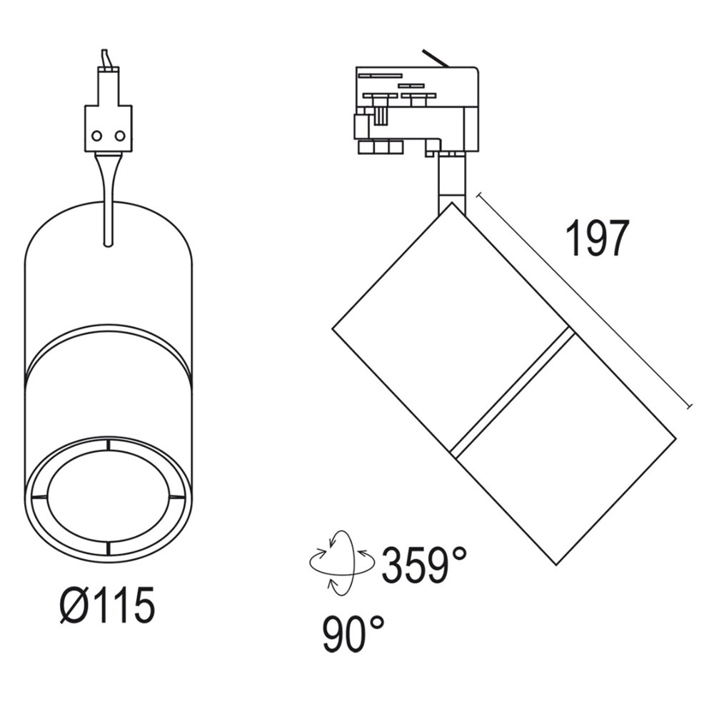 Emerald 2A Track Adapter Ghidini Emerald Track Adapter .01 Белый (Матовый)  - Вид №5