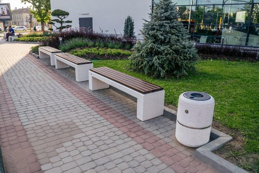 ENCHO ENCHEV - ETE Скамейка из бетона и дерева без спинки sun-id-1436545 - Вид №4