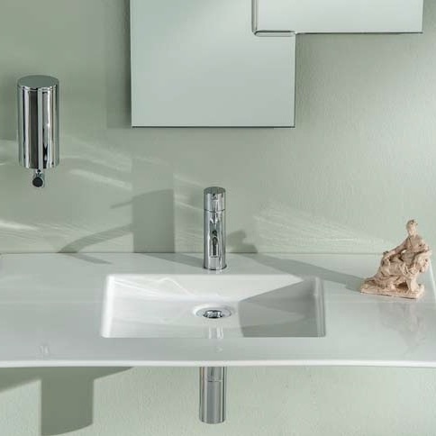 46046 Подвесная раковина настенная овальная Rapsel  белая  - Вид №1