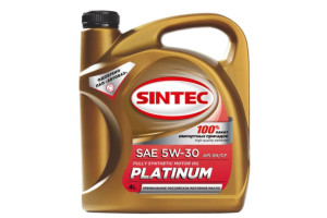 16330555 Масло синтетическое PLATINUM (4 л; 5W-30; SN/CF) Обнинскоргсинтез 801939 Sintec