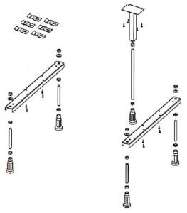 90583827 Ножки для ванны Strong POOTSET08 Lyra 140/153,5/NEO 140 STLM-0295042 RIHO