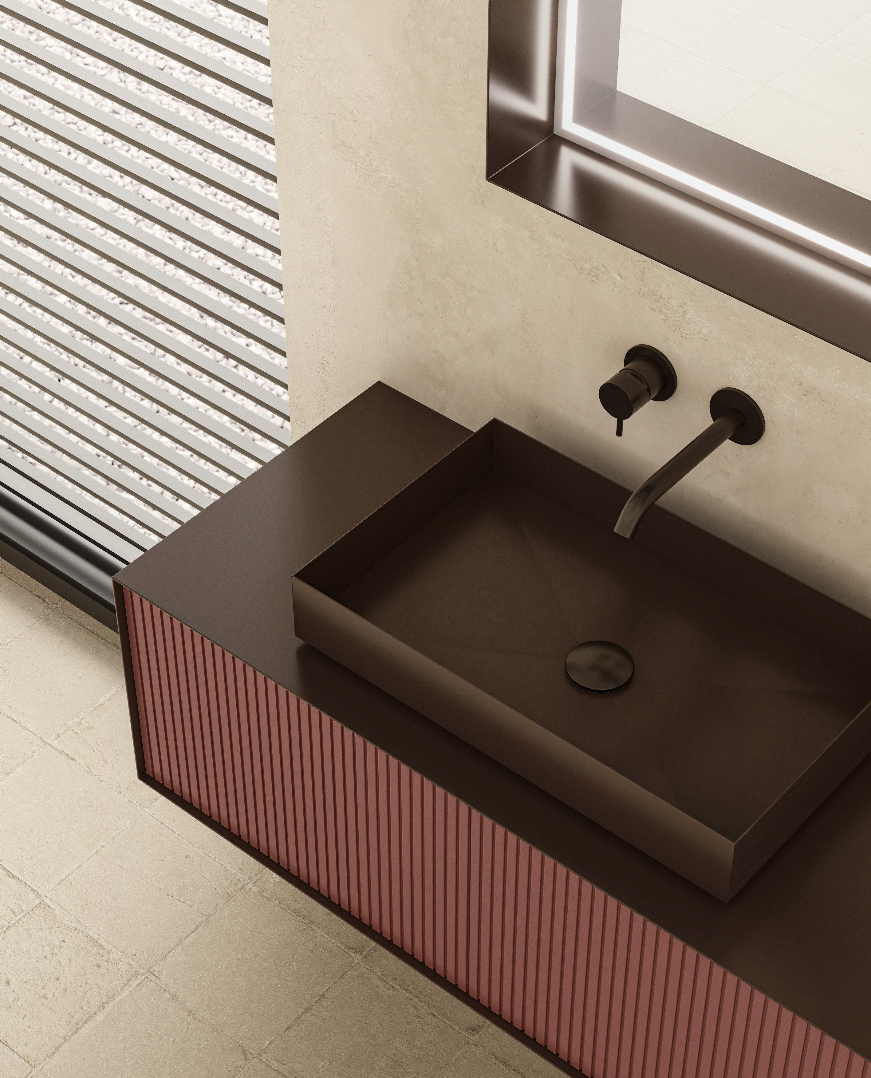 Подвесной туалетный столик из листового металла с дверцами Moab Zero20 ARCH-00133463 - Вид №7