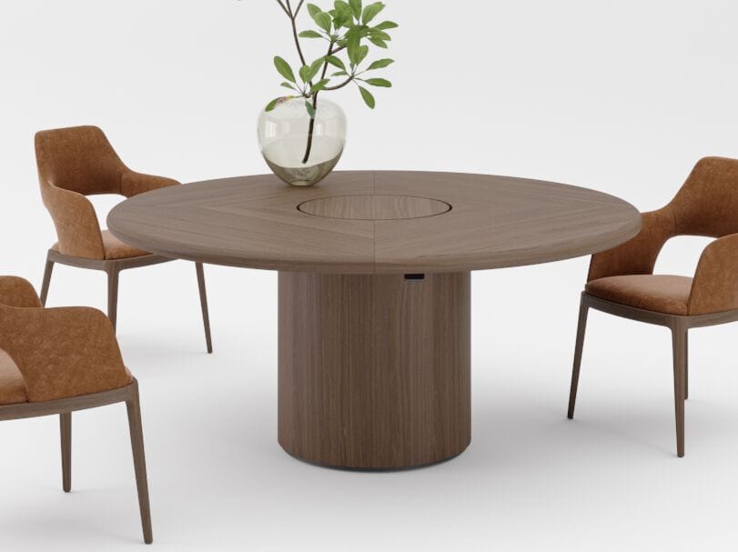 Круглый деревянный стол для совещаний с системой люверсов PROF Dea ARCH-00104400