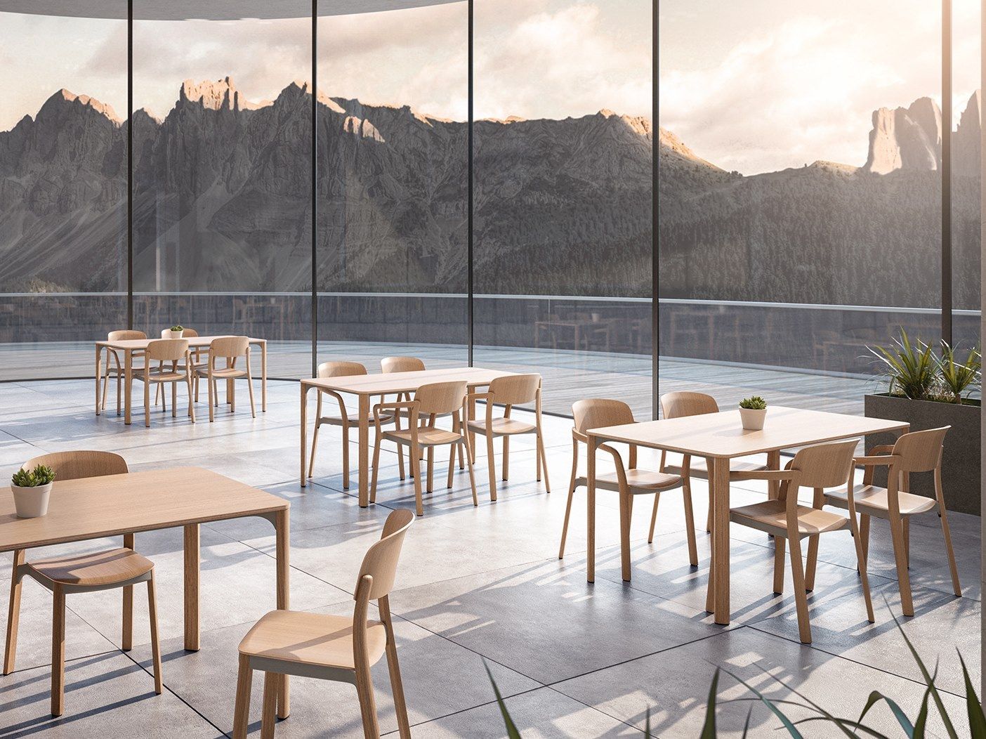 Деревянный барный стул с подставкой для ног Brunner nate ARCH-00058780 - Вид №3