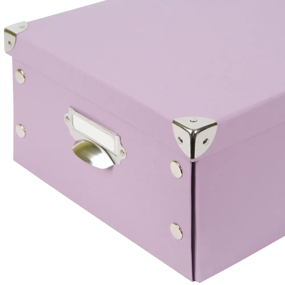 Коробка 37.5x15x27.5 см, картон цвет сиреневый STORIDEA STLM-2183139 - Вид №3
