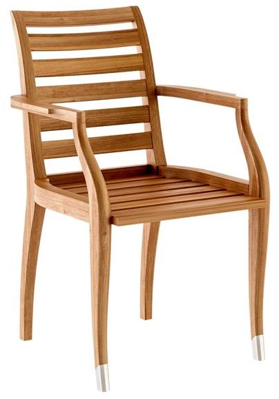 ASTELLO Садовый стул из тика с подлокотниками Jonquille Jq.sf1.l1 - Вид №1