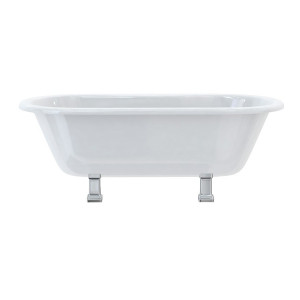 Burlington Двухсторонняя ванна Windsor 170 см со стандартными ножками с ножками Period в Chrome E3 E9 CHR