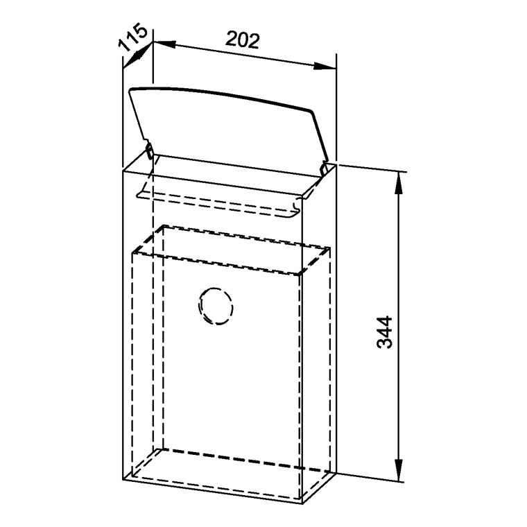 729250 Урна для гигиенических отходов WP179-1 WAGNER_EWAR A-LINE Wagner Ewar  - Вид №1