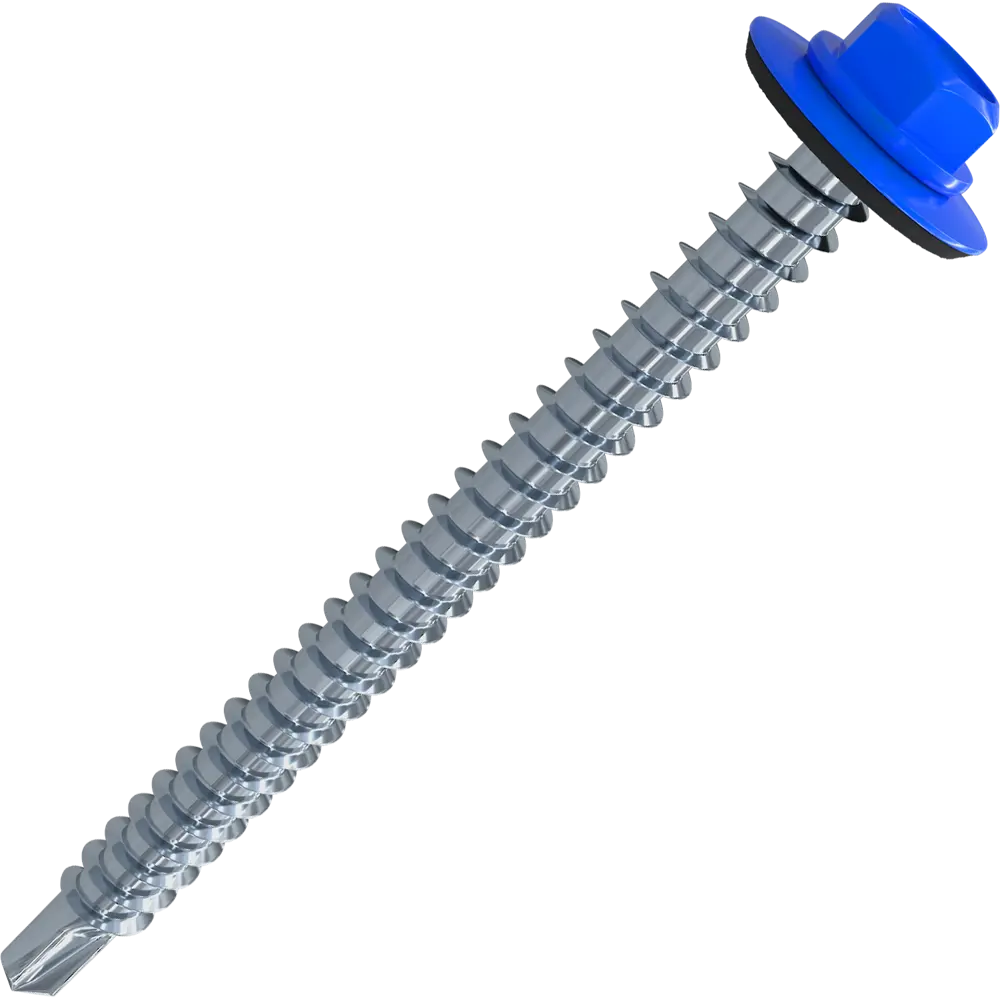 Кровельные саморезы STANDERS RAL5005 сверлоконечные синие 4.8x35, на вес (около 198 шт./кг) 82182095 STLM-2049484 