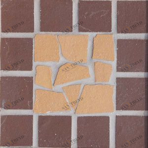 Star/Звезда Вставка мозаичная из клинкера (на сетке)  15х15 ECOCLINKER sun-id-319711