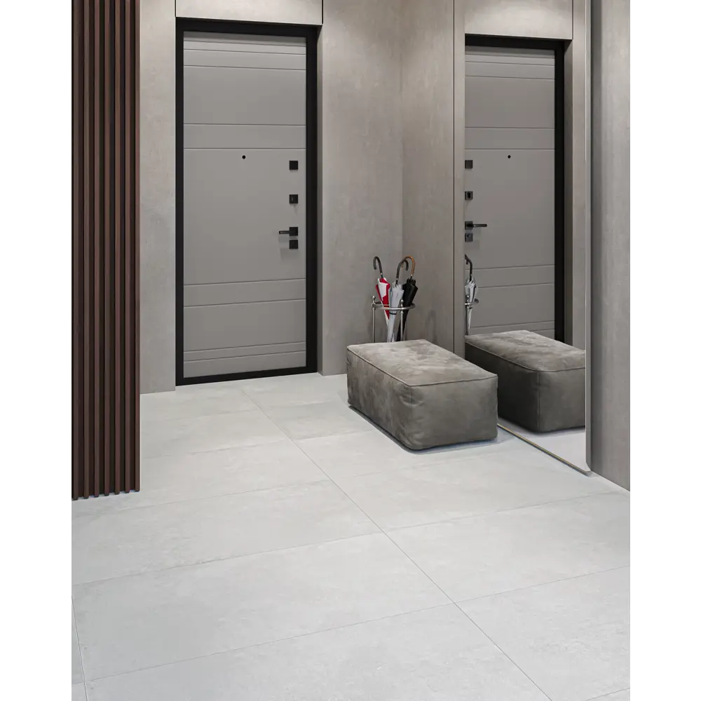 Керамогранит Incolor Omega Bianco Matt 120x60 см 1.44 м² матовый цвет светло-серый Rizzi 60x120 STLM-2030494