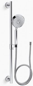 KOHLER Многофункциональный ручной душ Purist 1,75 галлона в минуту с технологией впуска воздуха Katalyst K-22178-G-CP